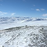 dsc02972: 
Westwards view from the foot of Hallingskarvet. The glacier Hardangerjøkulen and the western part of Hallingskarvet visible.
