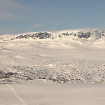 dsc03028: 
Ustaoset and Hallingskarvet (Prestholtskarvet 1859) from Ustetind 1376.
