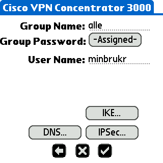 Innstilt VPN