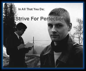 In All That You Do; Strive For Perfection