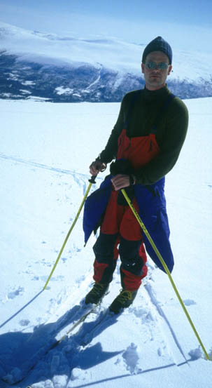 Kjetil på veig til hornet