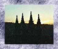 Solnedgang over Nidarosdomen
