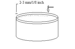 Punch holes in
	the top part of the stove